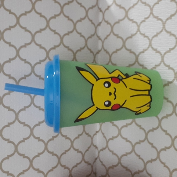 Pokemon Reusable‎ color changing 12oz tumbler w/ blue too straw - New - Picture 1 of 5